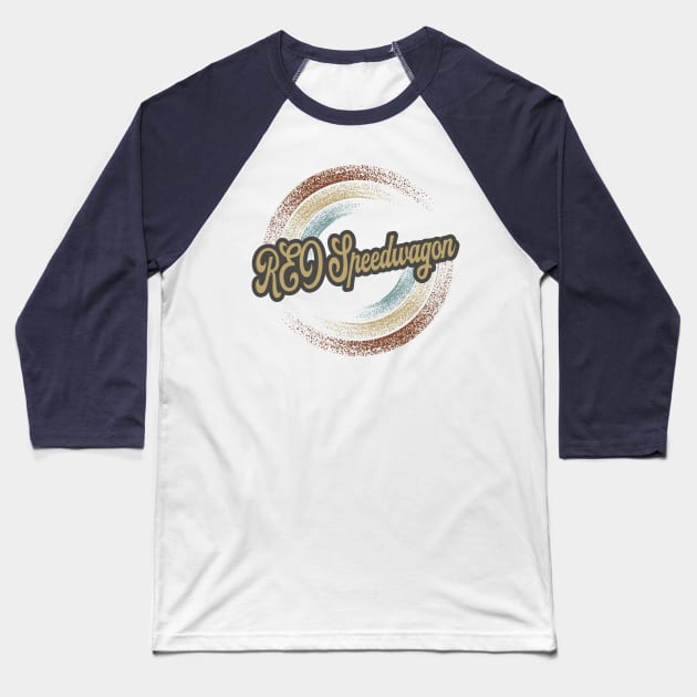 REO Speedwagon Circular Fade Baseball T-Shirt by anotherquicksand